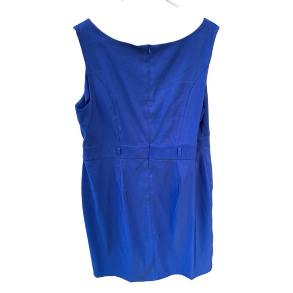 Dressbarn PLUS SIZE Sleeveless Shift Dress Royal Blue Size: 20 - Picture 13 of 13